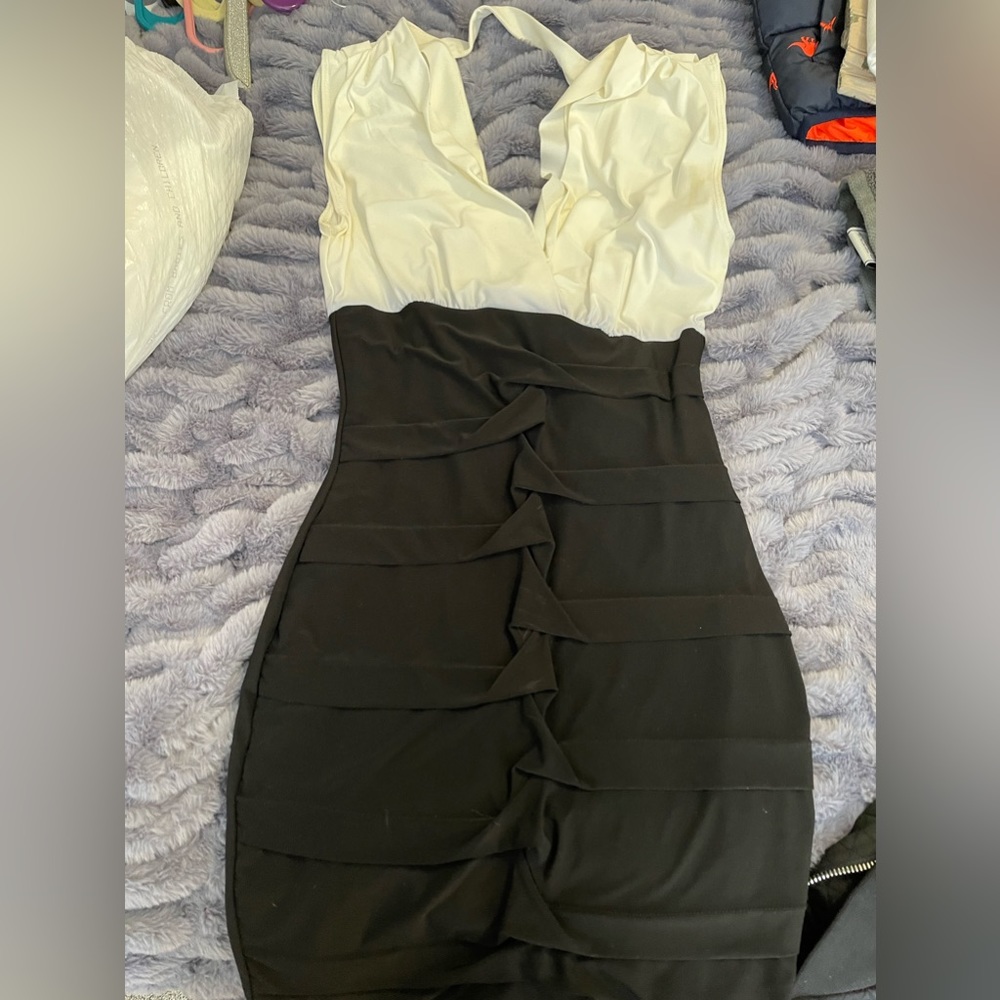 Black and white dress